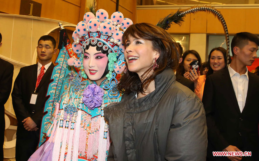 Sophie Marceau au Gala de la fête du Printemps de CCTV