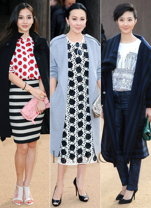 Des stars chinoises au défilé Burberry Prorsum