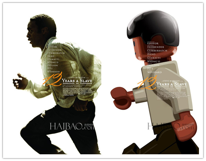 Et si les héros des films des Oscars 2014 étaient des Lego ?