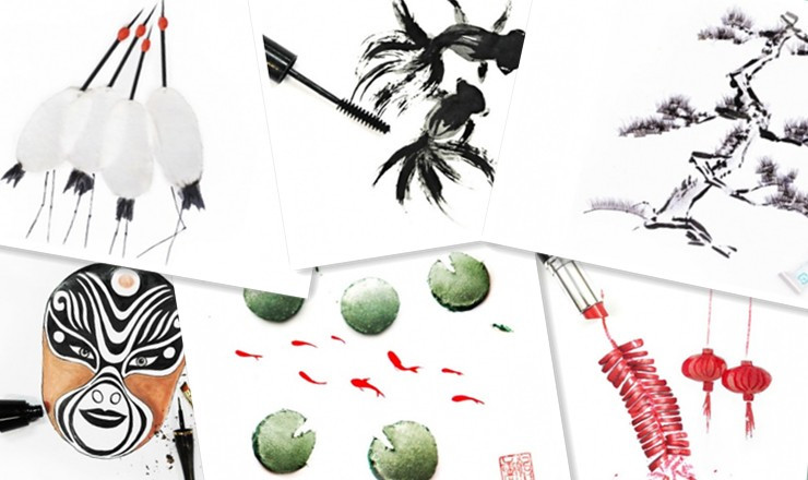 Des dessins à base de maquillage