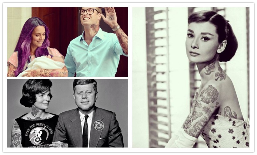 Kate Midlleton, Marilyn Monroe, Audrey Hepburn… les stars tatouées jusqu&apos;au cou