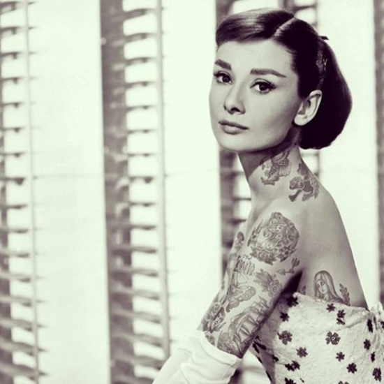 Kate Midlleton, Marilyn Monroe, Audrey Hepburn… les stars tatouées jusqu&apos;au cou