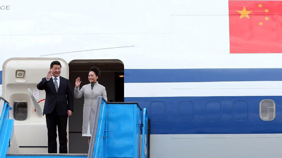 Le président chinois arrive aux Pays-Bas pour faire une visite d' Etat et participer au sommet nucléaire mondial