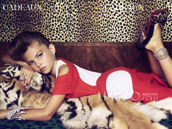 Thylane Blondeau, à 13 ans, illustre le magazine Jalouse
