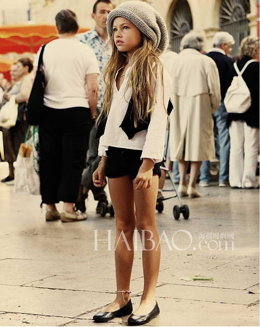 Thylane Blondeau, à 13 ans, illustre le magazine Jalouse