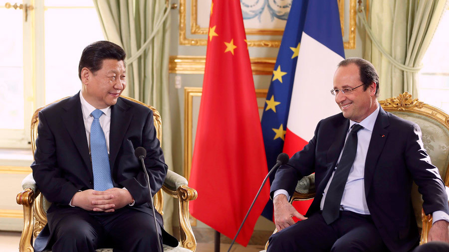 Entretien entre les présidents chinois et français à Paris