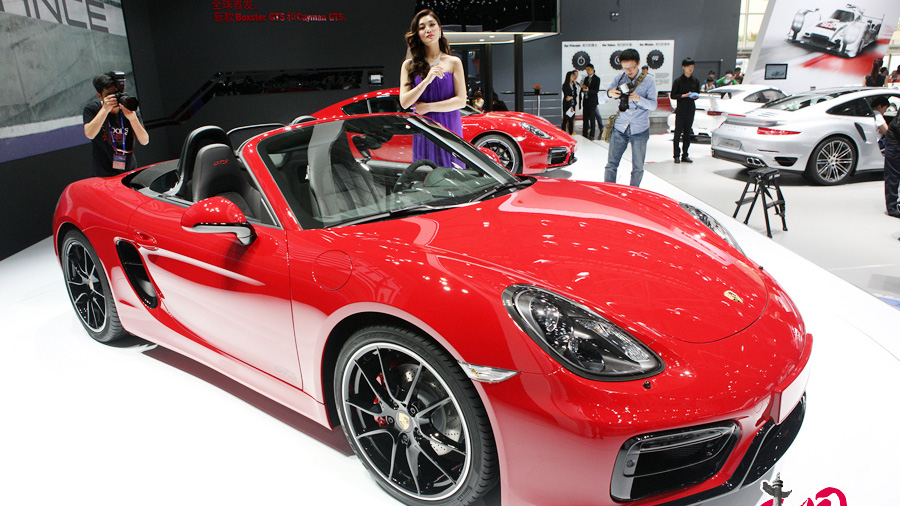 Porsche présente le Boxster GTS au salon automobile de Beijing