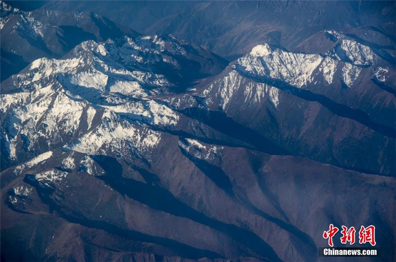 Le plateau Qinghai-Tibet vu du ciel