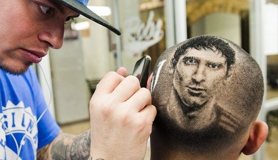 Mondial 2014 : le portrait de Messi dans les cheveux