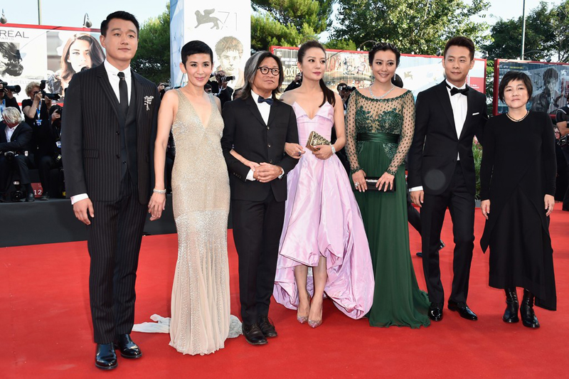 L'équipe du film chinois Dearest à la Mostra de Venise
