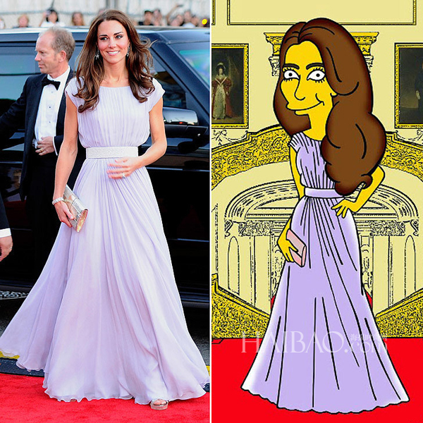 Kate Middleton rejoint la famille Simpson