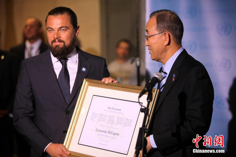 Leonardo DiCaprio nommé messager de la paix par l'ONU