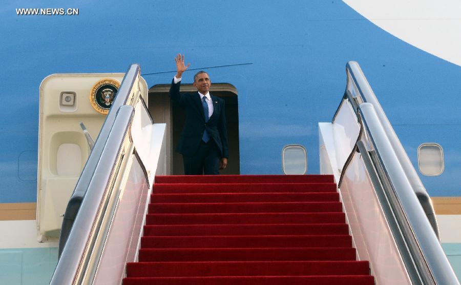 Arrivée d&apos;Obama en Chine pour la réunion de l&apos;APEC et une visite d&apos;Etat