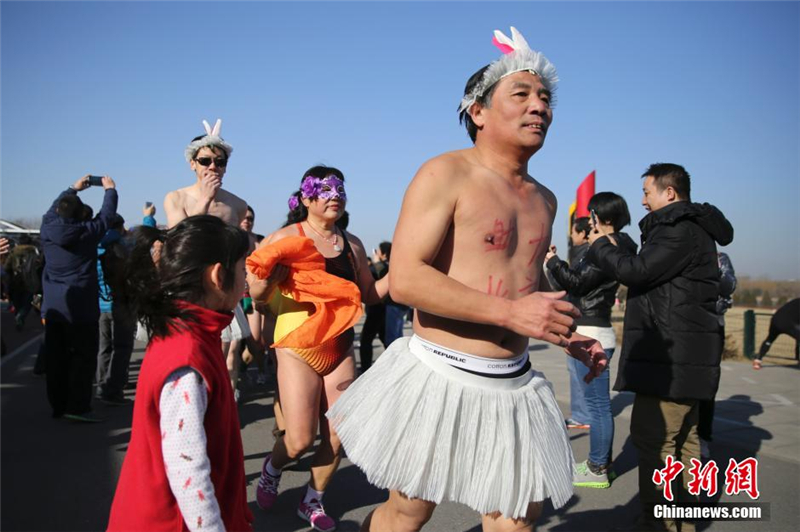Une course en sous-vêtements très animée à Beijing