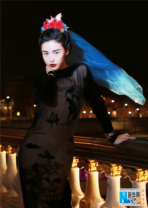 Le shooting de Zhang Xinyuan à Paris