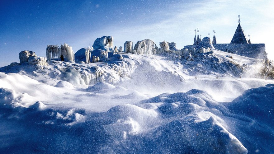 Comme au pôle Nord : Zhangjiakou sous la neige