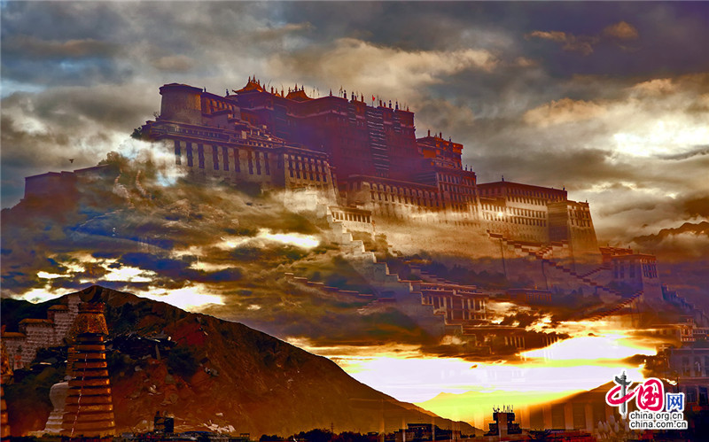 Tibet : le palais du Potala dans toute sa splendeur