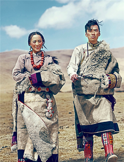 Les superbes photos de mariage d'un couple tibétain