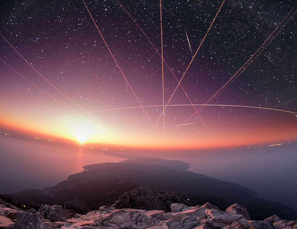 Photos : la féerie de la nuit sur le mont Athos