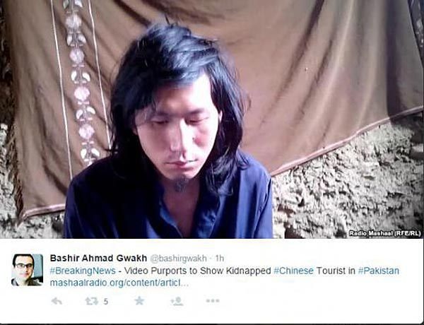 Un touriste chinois enlevé au Pakistan apparaît dans une vidéo