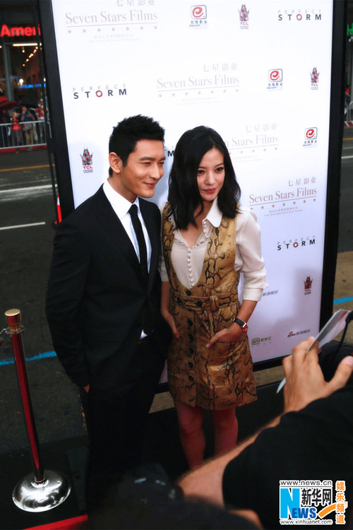 Huang Xiaoming et Zhao Wei laissent leurs empreintes à Hollywood