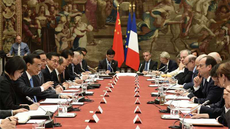 France/Chine : rencontre entre le président François Hollande et le Premier ministre Li Keqiang