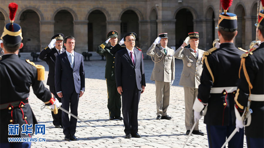Le Premier ministre chinois arrive en France pour une visite officielle