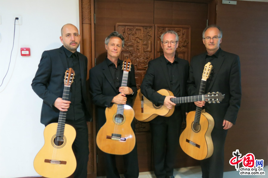 Le groupe suisse Eos Guitar Quartet en tournée dans toute la Chine