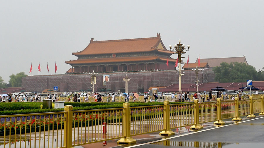 Début des rénovations de Tian'anmen pour la grande parade de septembre