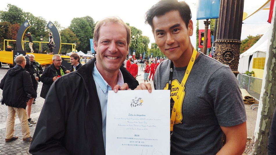 Eddie Peng, premier ambassadeur chinois du Tour de France