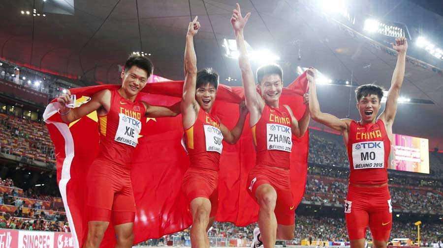 Championnats du monde : la Chine décroche l'argent aux 4x100m hommes