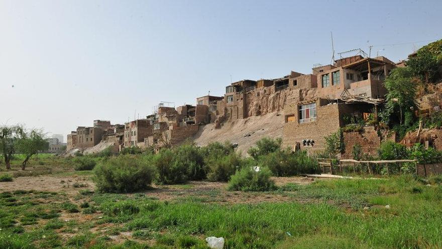 La vieille ville de Kashgar dans le Xinjiang est bien conservée