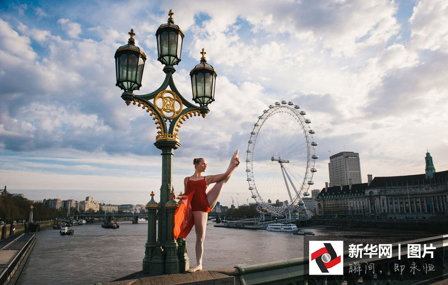 La ballerine française Agathe Petrini danse à Londres