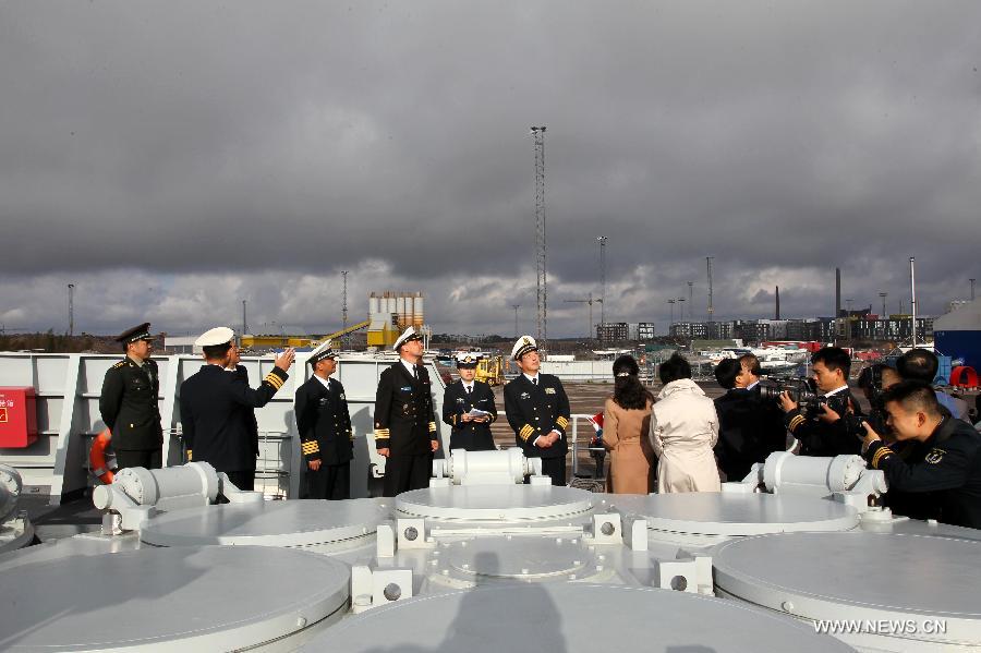 La marine chinoise en visite en Finlande
