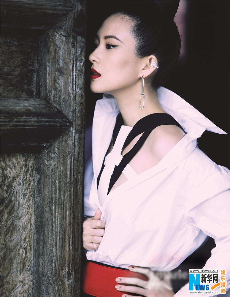 Zhang Ziyi pose pour Marie Claire