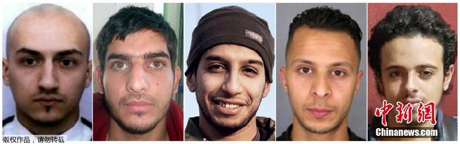 Les photos de cinq suspects des attentats de Paris dévoilées
