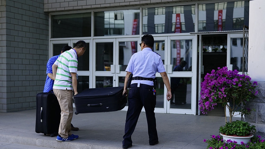 En images : le transport des papiers du gaokao