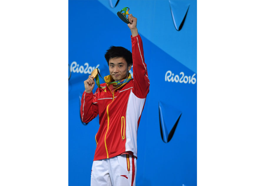 Le Chinois Cao Yuan remporte l'or au tremplin à 3 mètres