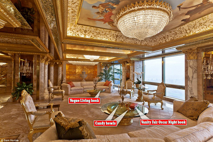 Photos : l&apos;intérieur de la suite de 100 millions de dollars de Donald Trump à New York
