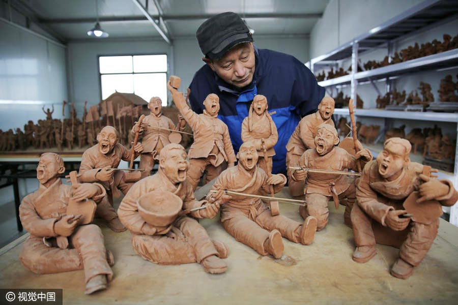 Miao Chunsheng, maître de la sculpture sur argile à Xi'an