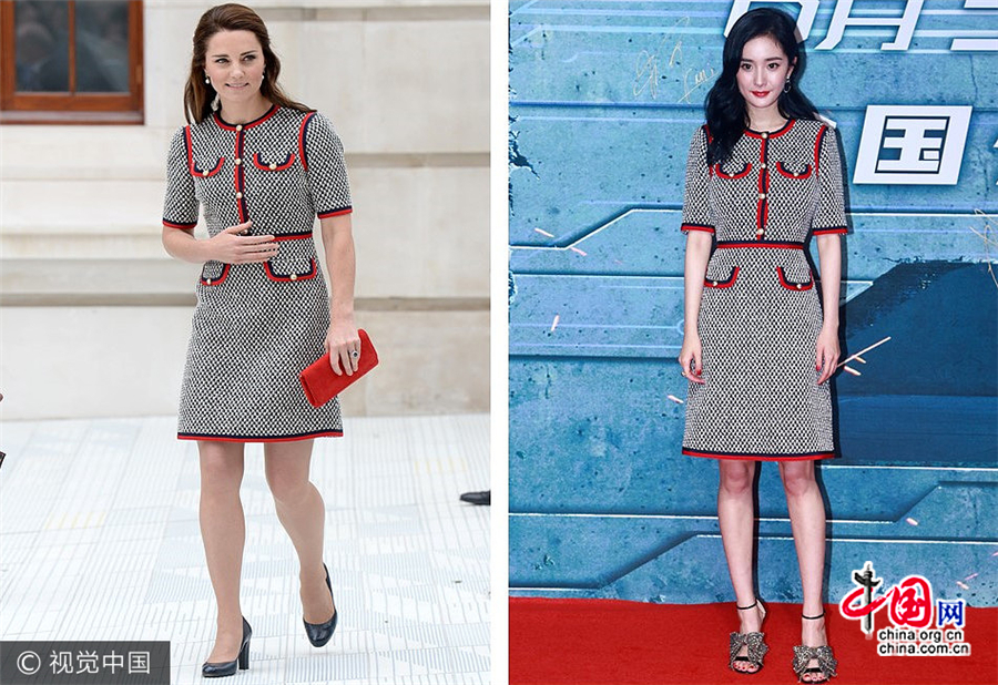 Yang Mi vs Kate Middleton : qui porte le mieux cette robe Gucci