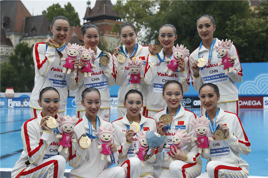 Victoire historique pour les nageuses synchronisées chinoises aux mondiaux de Budapest