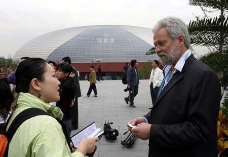 Nationaltheater,Reporter,Reuters,.Peking,Parteitag der KP Chinas 3