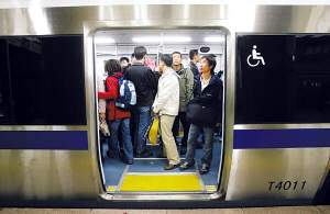 U-Bahn,Zug,Beijing,Olympischen Spiele ,beijing,Passagiere 4