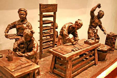 1 Skulpturen,Kulturmuseum,Herstellung,Tinte