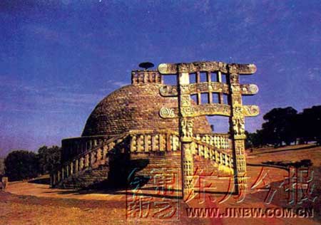 7 Tempels ,buddhistischen Tempel,indischen ,Tempel, Great Sanchi Stupa ,Indien,Abt Yinle ,Buddhismus,Freundschaft,China ,Vortr?ge, Gebete, Ausstellungen und Konferenzen,Buddha-Statue ,Buddha, M?nch,Botschafter