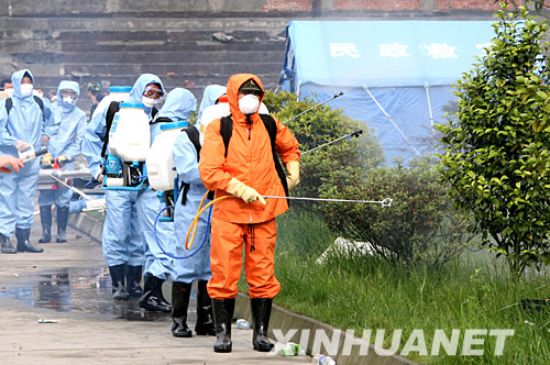 China verst?rkt die Vorbeugung und Kontrolle für Epidemien in den Katastrophengebieten.