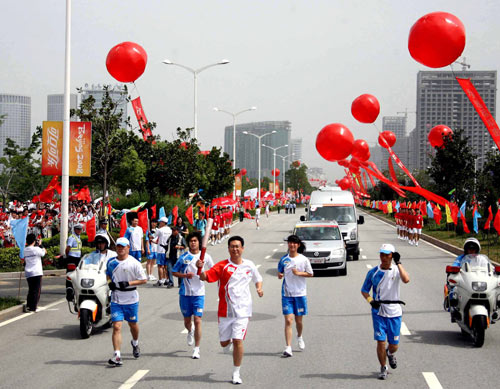 Olympischen Spiele ,Hebei，2008,Fackeltr?ger,Erdbebenopfer,Anhui 3
