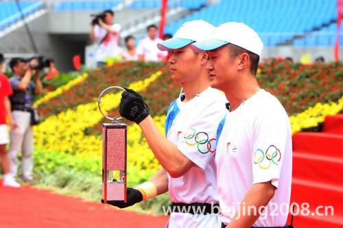 Olympischen Spiele ,Hebei，2008,Fackeltr?ger,Erdbebenopfer,Anhui 11