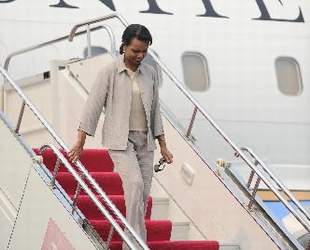 US-Au?enministerin Condoleezza Rice ,Erdbebengebiet,Opfer,Beileid ,Sichuan,ums Leben gekommen